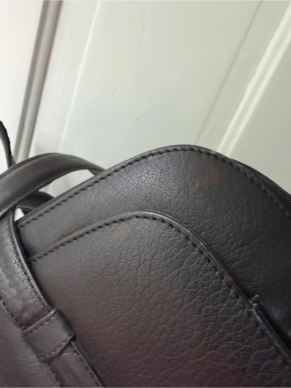 Latico Black Leather Business Case, Lap top carrier, structured purse, tote bag